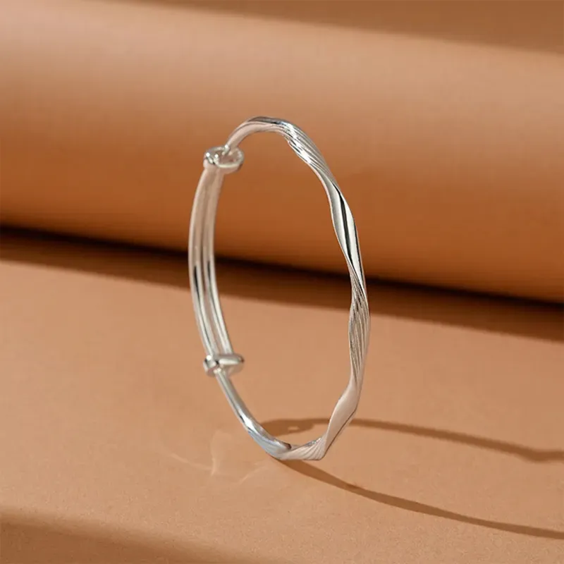 Golden Bliss S999 Fine Silver Sterling Silver Bracelets Women's-4
