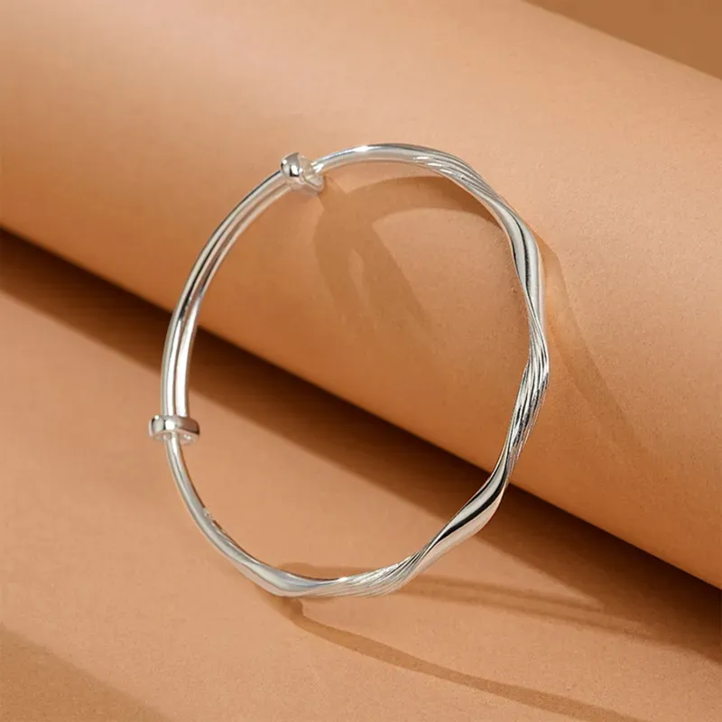 Golden Bliss S999 Fine Silver Sterling Silver Bracelets Women's-3