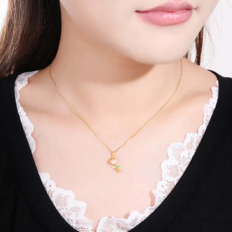 Golden Bliss S925 Silver Necklaces Women's-1