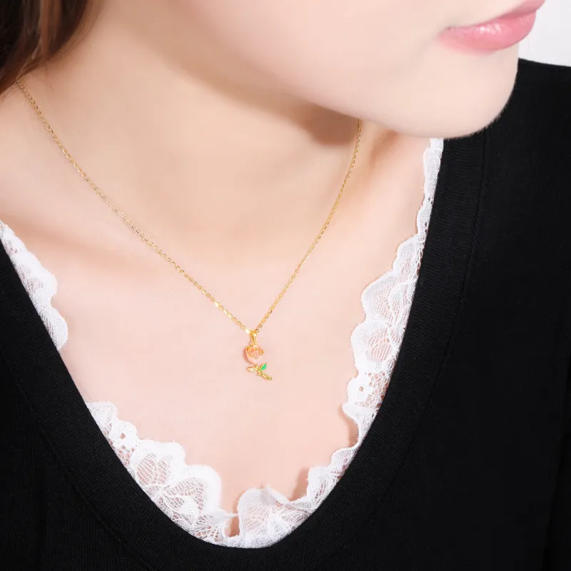 Golden Bliss S925 Silver Necklaces Women's-2