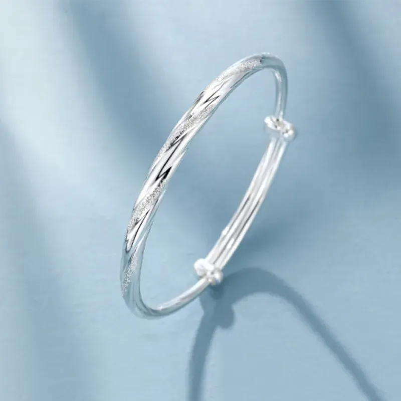 Golden Bliss S999 Fine Silver Bangles Women's-1
