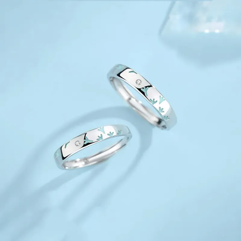 Golden Bliss S999 Fine Silver Rings Unisex-10