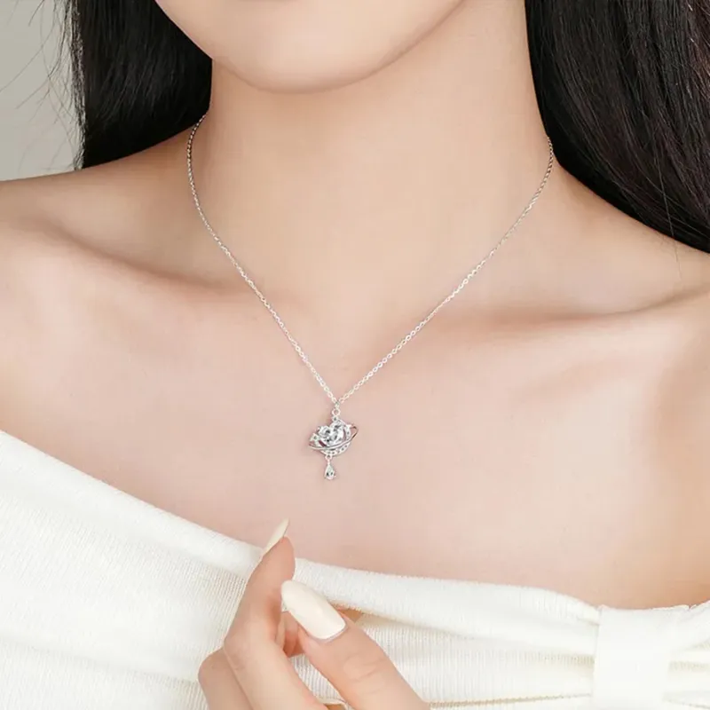 Golden Bliss 925 Sterling Silver Necklaces Women's-1