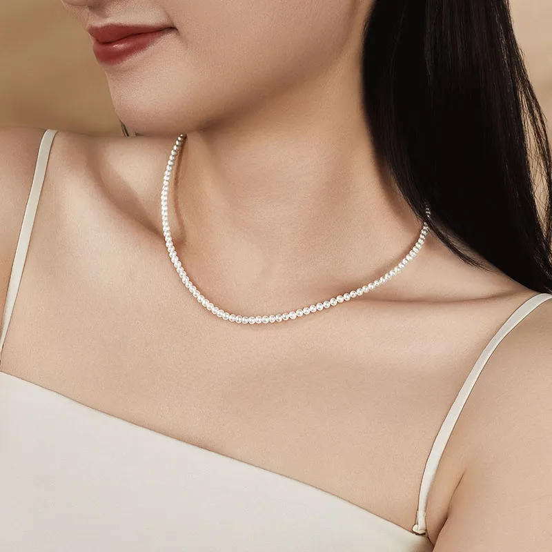 Golden Bliss Pearl Necklaces Women's-1