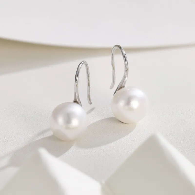 Golden Bliss Pearl Earrings Women's-5