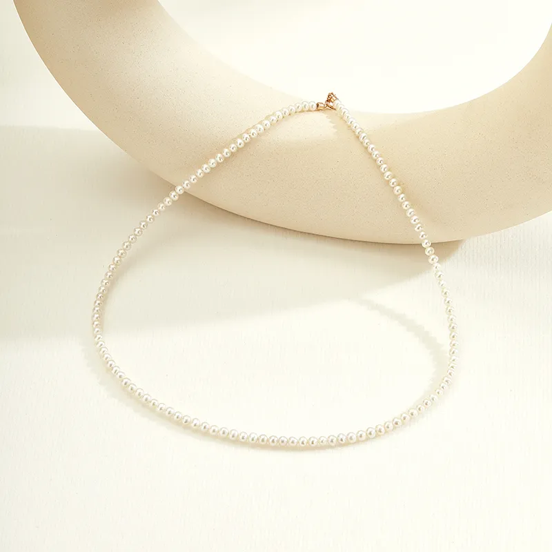 Golden Bliss Pearl Necklaces Women's-5