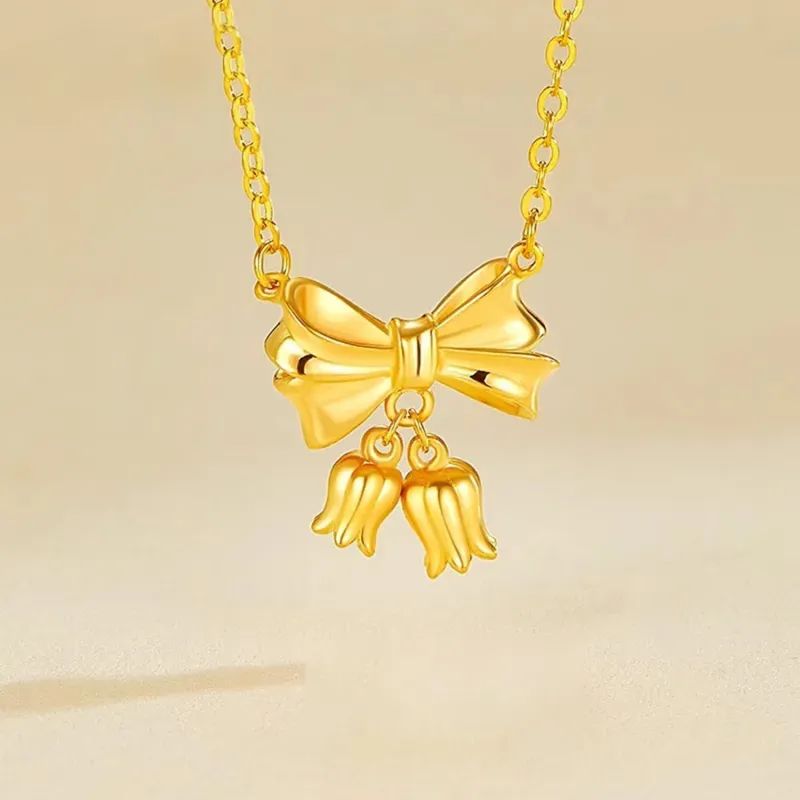 Golden Bliss S925 Silver Necklaces Women's-1