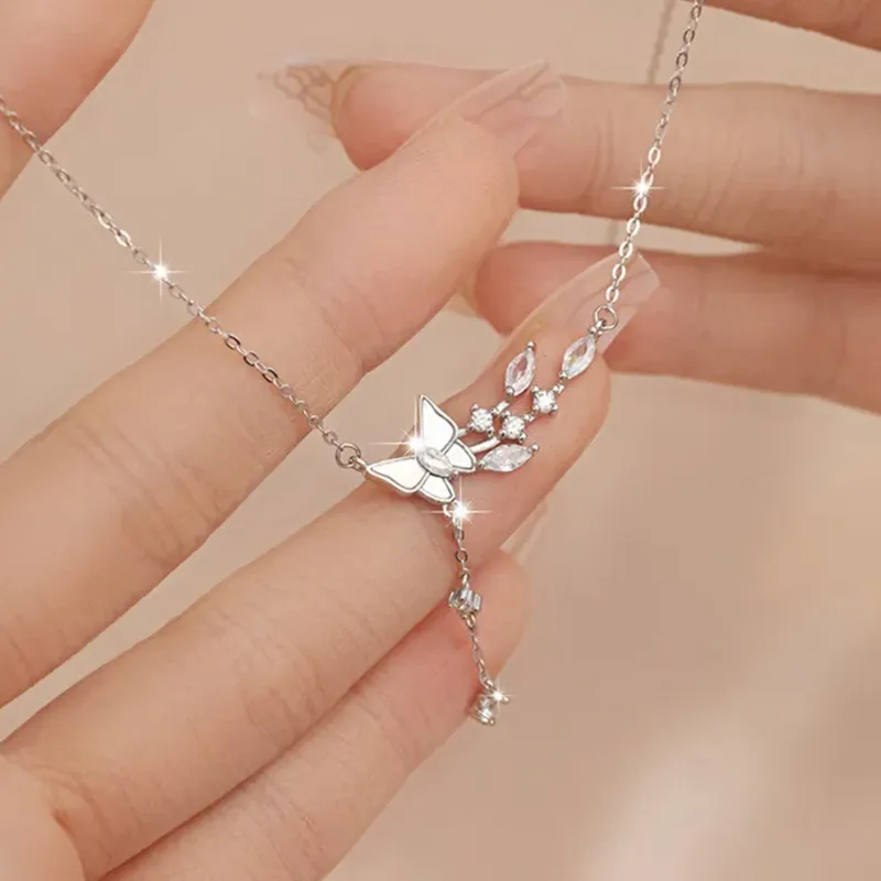 Golden Bliss S925 Silver Necklaces Women's-2