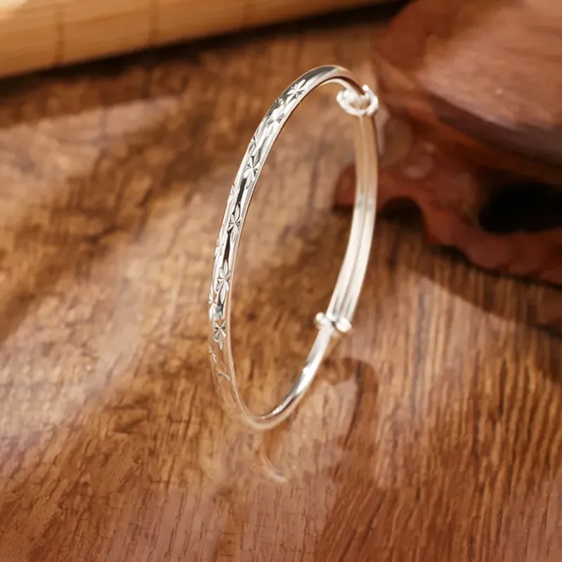 Golden Bliss 999 Fine Silver Bangles Women's-4