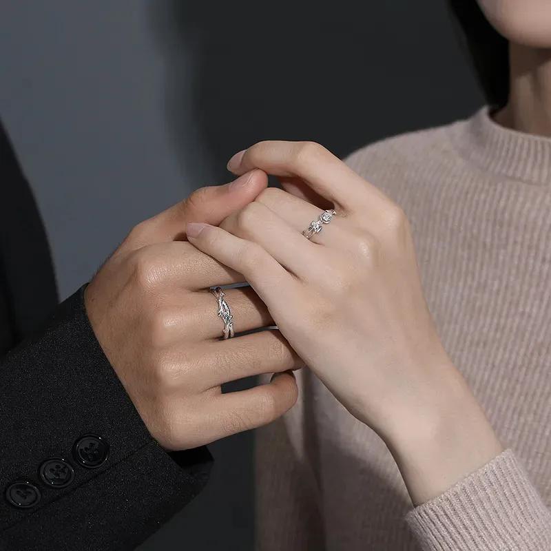 Golden Bliss S925 Silver Rings Unisex-2