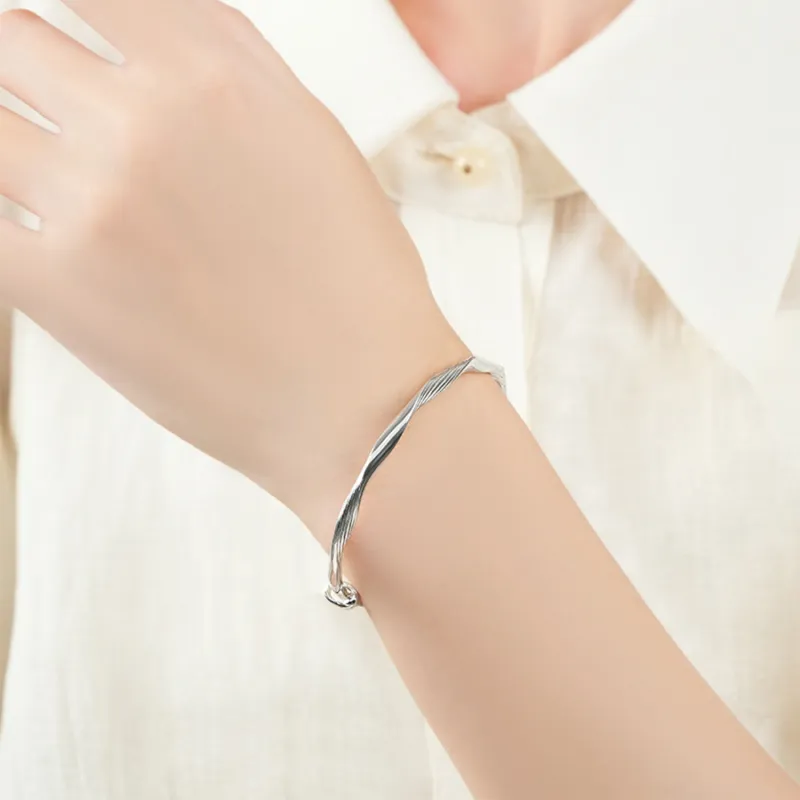 Golden Bliss S999 Fine Silver Sterling Silver Bracelets Women's-2