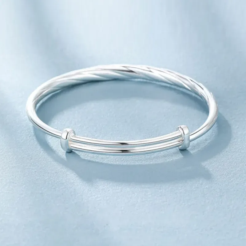 Golden Bliss S999 Fine Silver Bangles Women's-3