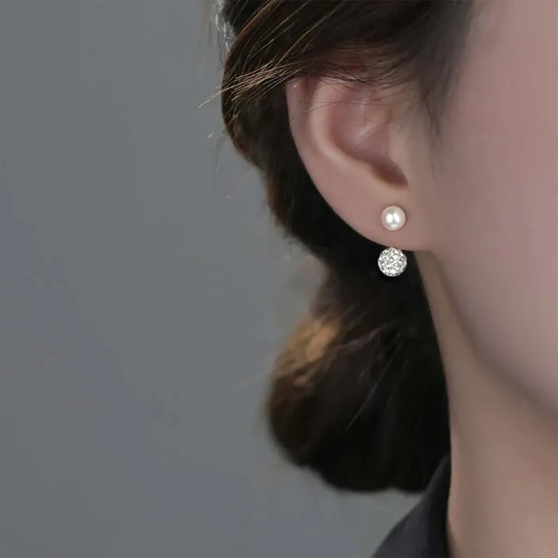High Quality 925 Sterling Silver Jewelry Fashion Earrings Women's-5