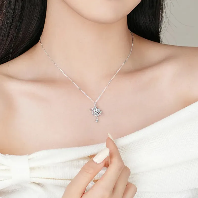 Golden Bliss 925 Sterling Silver Necklaces Women's-2