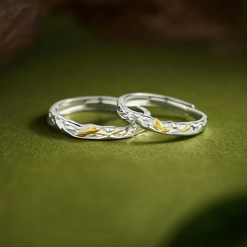 Golden Bliss 925 Sterling Silver Rings Unisex-4