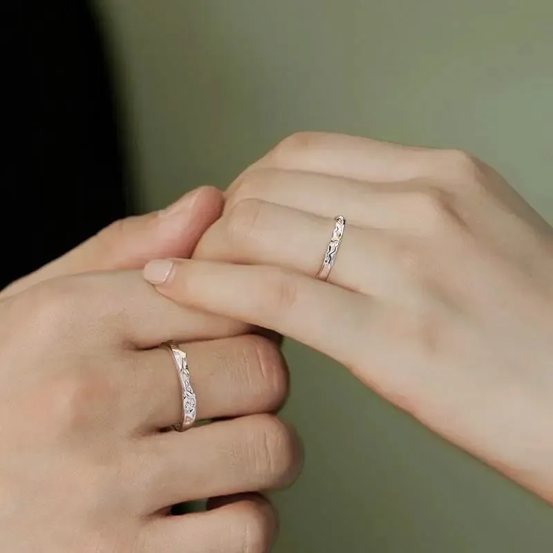 Golden Bliss 925 Sterling Silver Rings Unisex-1