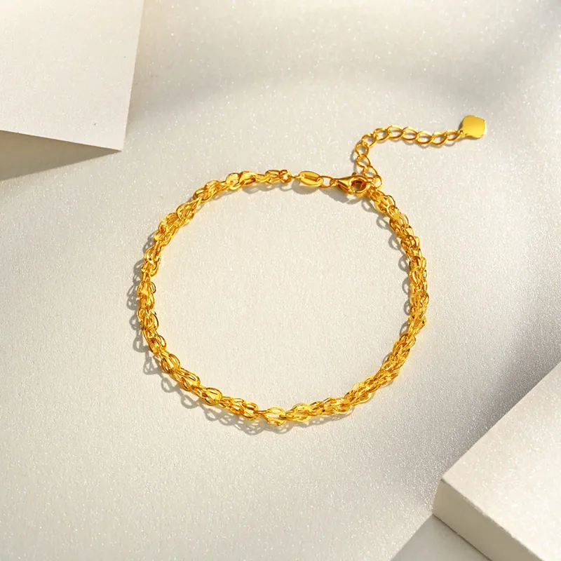 Golden Bliss Gold Bracelet Women's-5