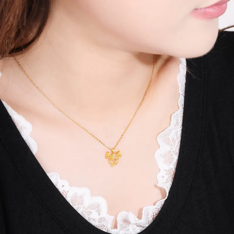 Golden Bliss S925 Silver Necklaces Women's-5