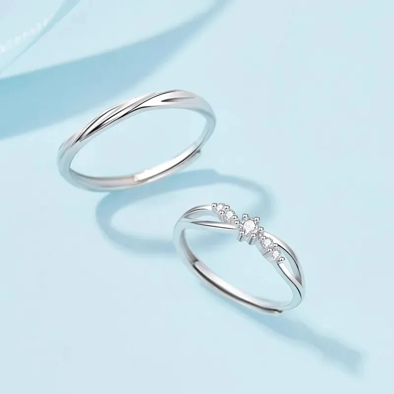 Golden Bliss S999 Fine Silver Rings Unisex-6