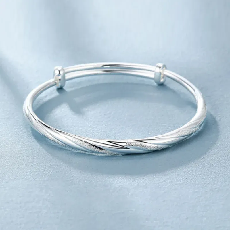 Golden Bliss S999 Fine Silver Bangles Women's-2