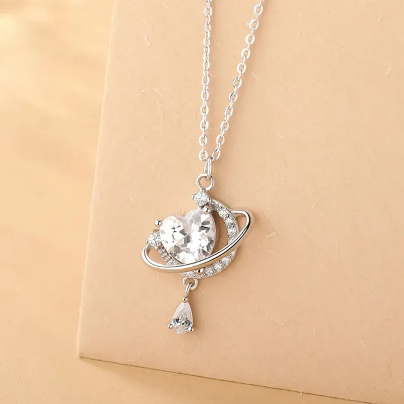 Golden Bliss 925 Sterling Silver Necklaces Women's-4