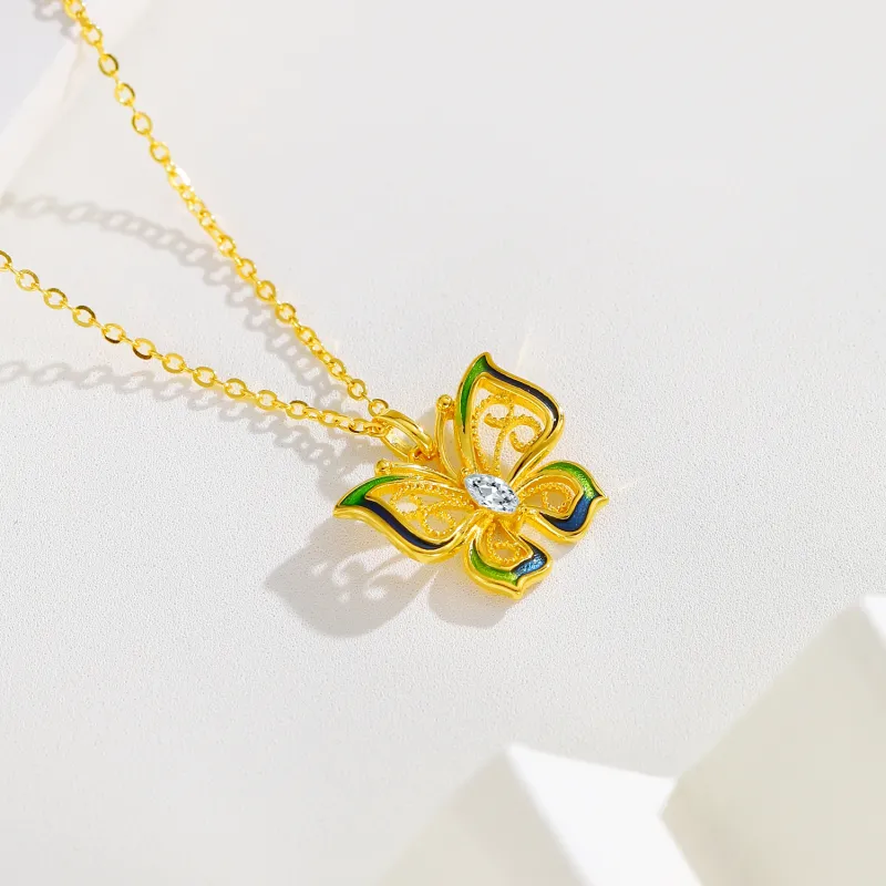Golden Bliss S925 Silver Necklaces Women's-5