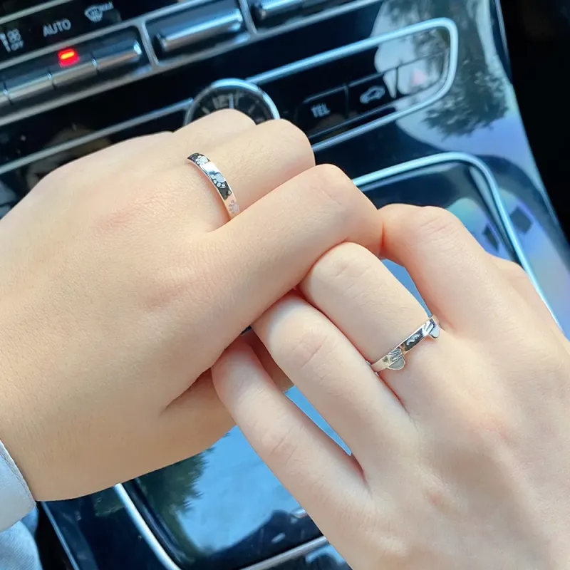 Golden Bliss S999 Fine Silver Rings Unisex-3