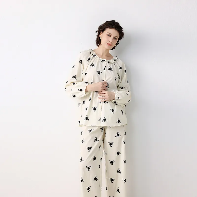 IIZZINI Pajama Set Women's Corydalis Flower-1