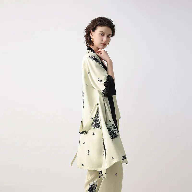 IIZZINI Pajama Set Women's Yellow Oiran-5