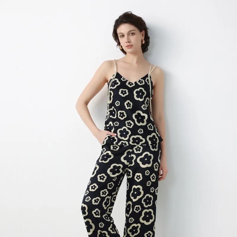 IIZZINI Pajama Set Women's Smiling Flower-2