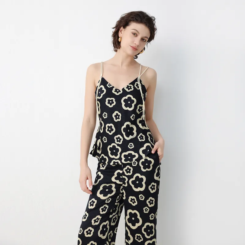 IIZZINI Pajama Set Women's Smiling Flower-3