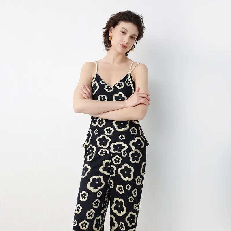 IIZZINI Pajama Set Women's Smiling Flower-5