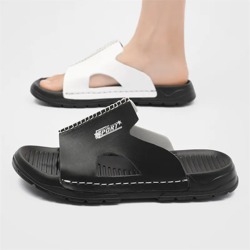 PLAY COBBLER Rubber Sole Slip Resistant Slide Slippers Men's-6