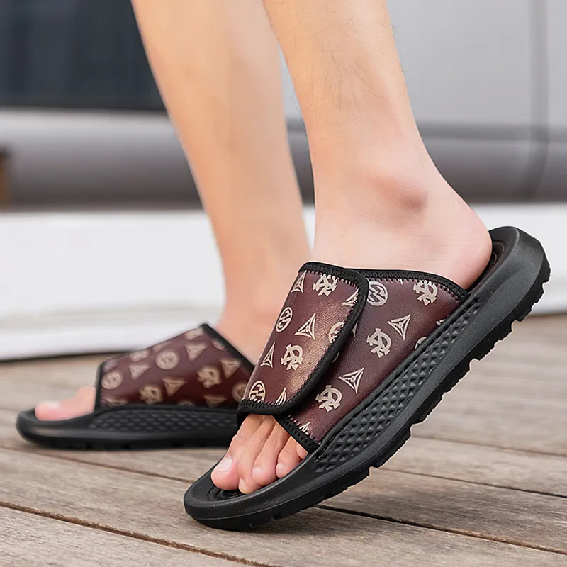 PLAY COBBLER Rubber Sole Slip Resistant Quick Dry Slide Slippers Men's-3