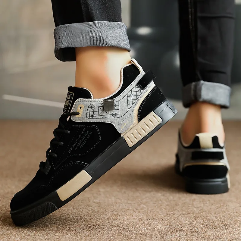PLAY COBBLER Wrapping Anti-Slip Shock-Absorbing And Wear-Resistant Low-Top Skateboard Shoes Men's-4