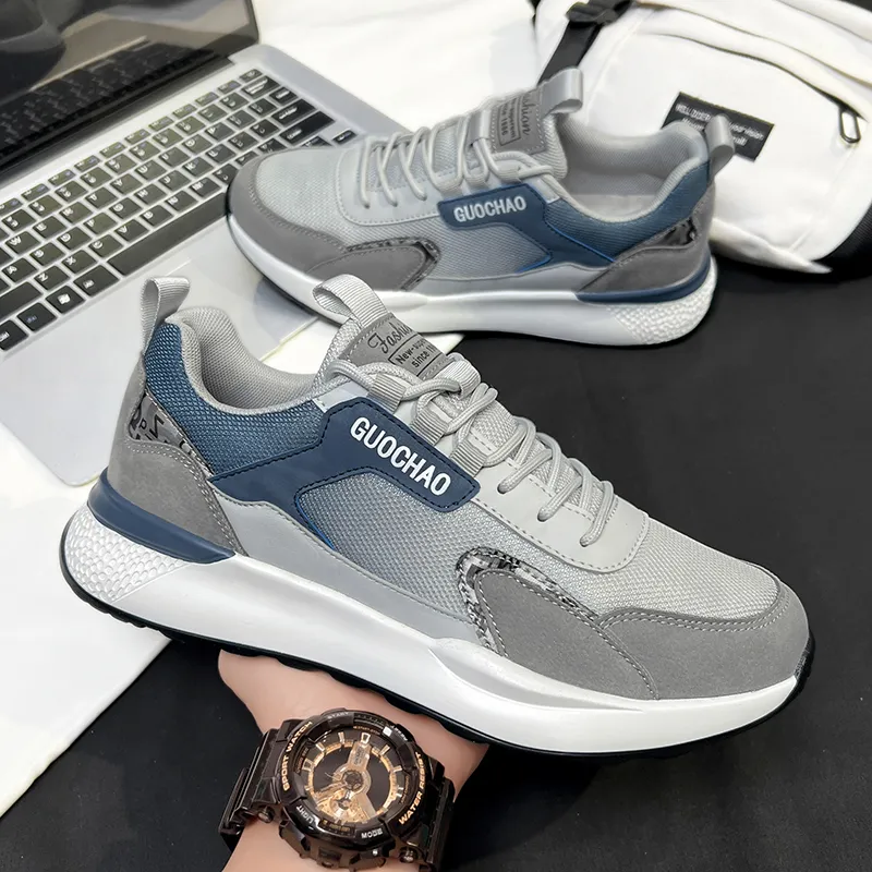 PLAY COBBLER Cushioning Anti-Slip And Wear-Resistant Height Increasing Low-Top Casual Shoes Men's-3