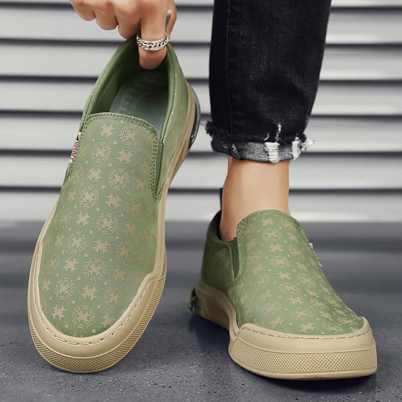 PLAY COBBLER Anti-Slip Wear-Resistant Breathable Moisture-Wicking Low-Top Canvas Shoes Men's-15