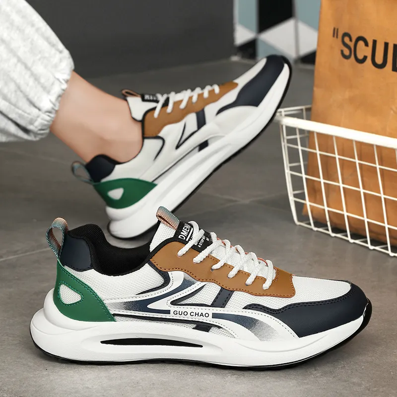 PLAY COBBLER Anti-Slip Wear-Resistant Breathable Lightweight Low-Top Long Distance Running Running Shoes Men's-1