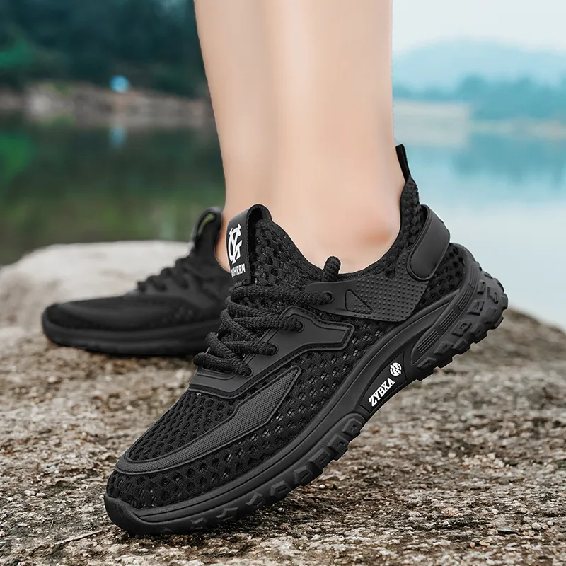 PLAY COBBLER Anti-Slip Wear-Resistant Breathable Quick Dry Lightweight Low-Top Outdoor Shoes Men's-6