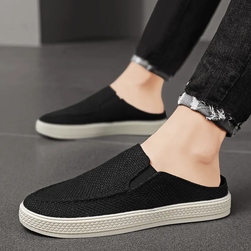 PLAY COBBLER Stitching Slip Resistant Wrap toe Slippers Men's-1