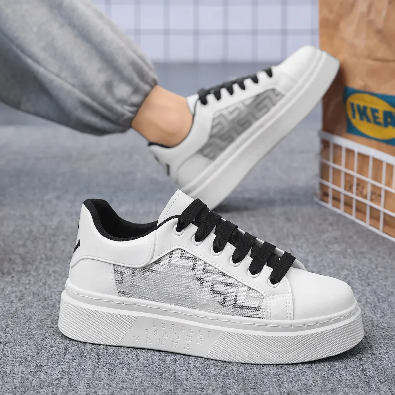PLAY COBBLER Slip Resistant Low Top Skateboard Shoes Men's-3