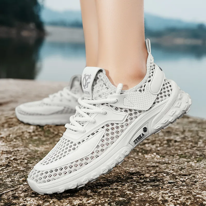 PLAY COBBLER Anti-Slip Wear-Resistant Breathable Quick Dry Lightweight Low-Top Outdoor Shoes Men's-1
