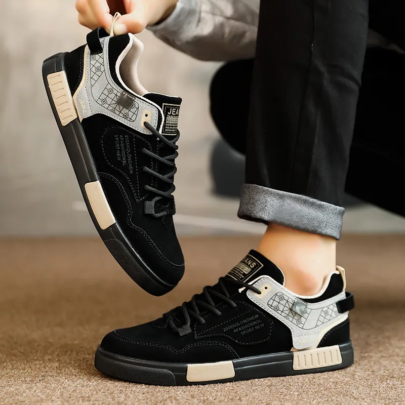PLAY COBBLER Wrapping Anti-Slip Shock-Absorbing And Wear-Resistant Low-Top Skateboard Shoes Men's-2