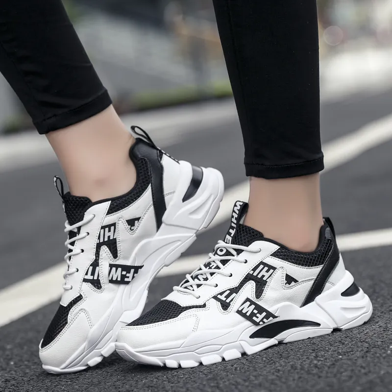 PLAY COBBLER Slip-Resistant Breathable Lightweight Low-Top Chunky Sneakers Unisex-7