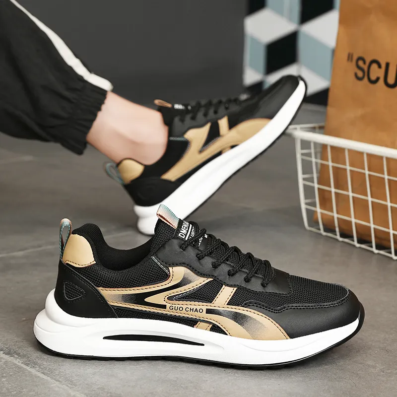 PLAY COBBLER Anti-Slip Wear-Resistant Breathable Lightweight Low-Top Long Distance Running Running Shoes Men's-6