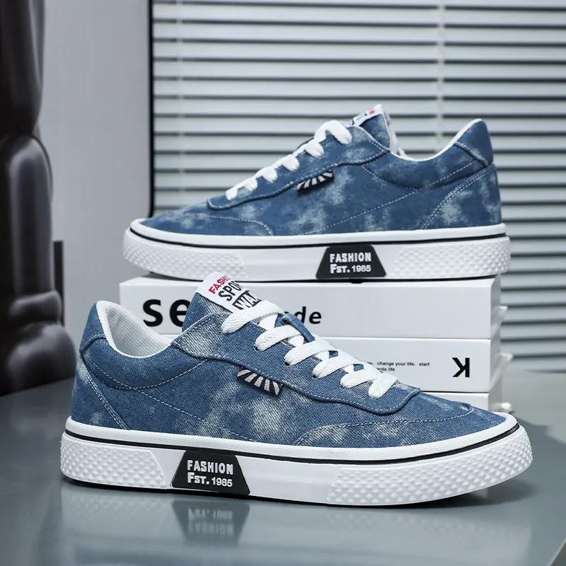 PLAY COBBLER Slip Resistant, Abrasion Resistant, Breathable Low Top Canvas Shoes Men's-1