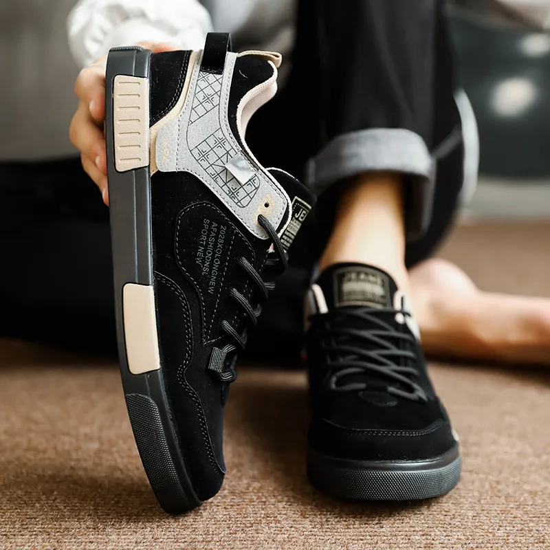 PLAY COBBLER Wrapping Anti-Slip Shock-Absorbing And Wear-Resistant Low-Top Skateboard Shoes Men's-3