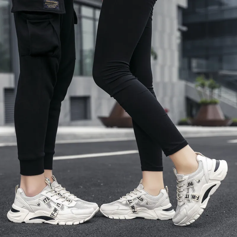 PLAY COBBLER Slip-Resistant Breathable Lightweight Low-Top Chunky Sneakers Unisex-13