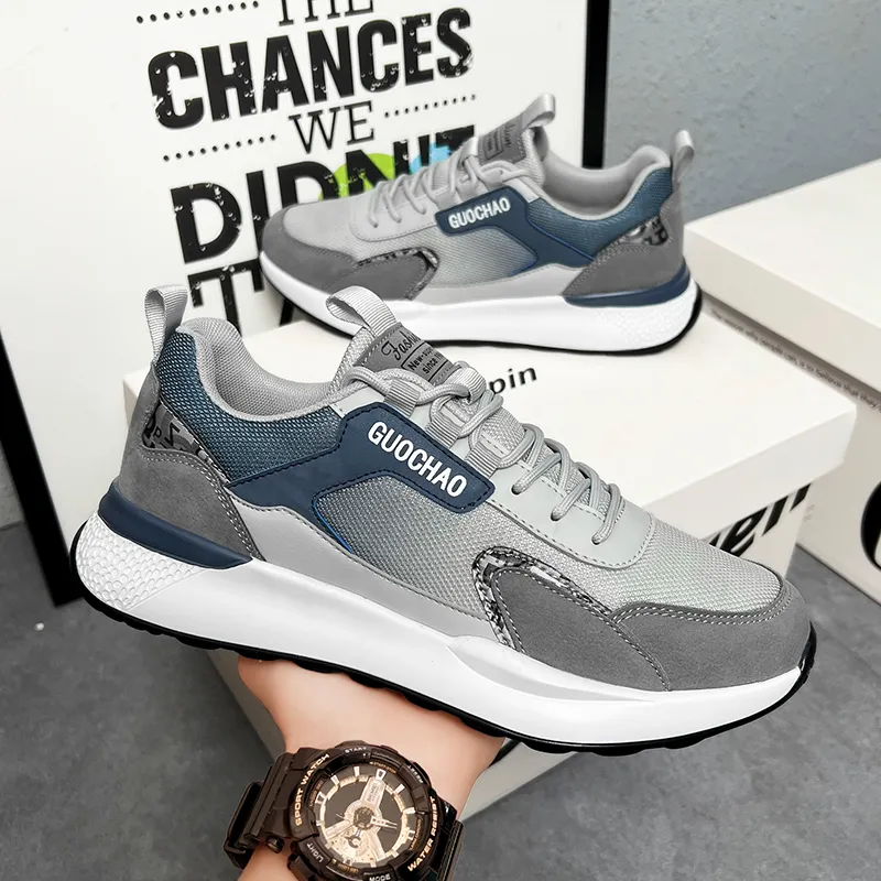 PLAY COBBLER Cushioning Anti-Slip And Wear-Resistant Height Increasing Low-Top Casual Shoes Men's-2
