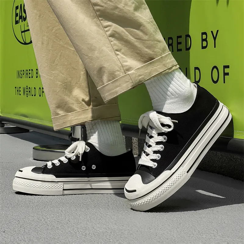 PLAY COBBLER Slip Resistant, Breathable, Height Increasing Low Top Canvas Shoes Men's-6